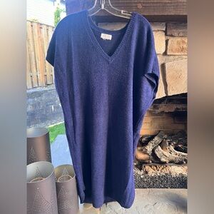 Navy Blue Cozy Cloud Softie V-Neck Caftan XS/S.